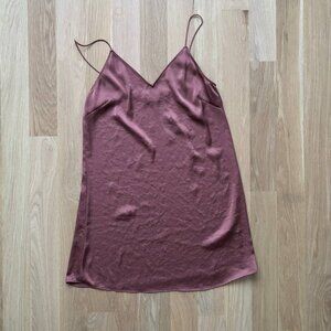 Wilfred Free Rust Colored Slip Mini Dress